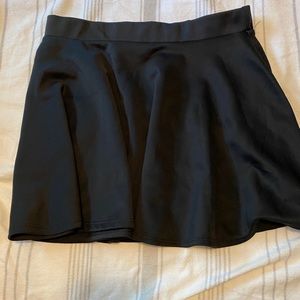 Black athletic miniskirt